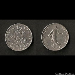 1/2 Franc Semeuse 1971