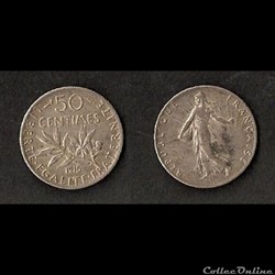 50 Cts Semeuse (Argent) 1915