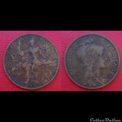 5 Cts Daniel-Dupuis 1908