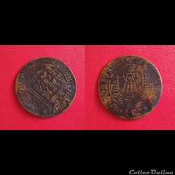 Jeton de Nuremberg appelé " jeton de compte à la Nef "