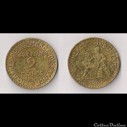 2 Francs Chambres de Commerce 1920