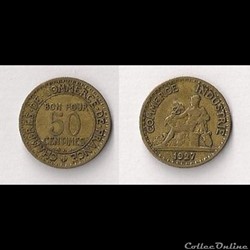 50 Cts Chambres de Commerce 1927