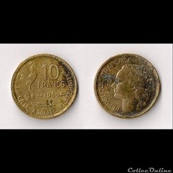 10 Francs Guiraud 1950 B