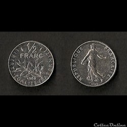1/2 Franc Semeuse 1986