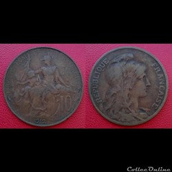 10 Cts Daniel-Dupuis 1912