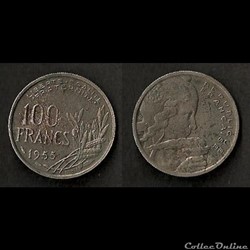 100 Francs Cochet 1955 B