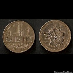 10 Francs Mathieu 1980 (Tranche B)