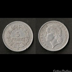 5 Francs Lavrillier 1950 B