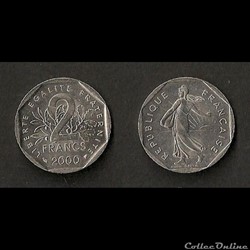 2 Francs Semeuse 2000