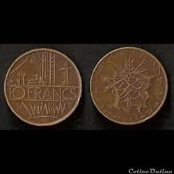 10 Francs Mathieu 1984 (Tranche B)