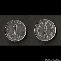 1 Centime Épi 1970