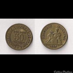 50 Cts Chambres de Commerce 1926