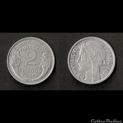 2 Francs Morlon Aluminium 1958