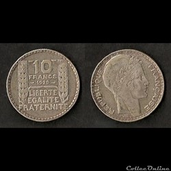 10 Francs Turin (Argent) 1929