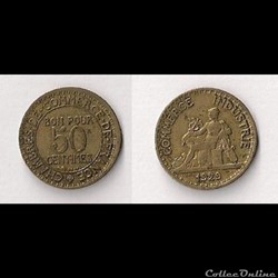 50 Cts Chambres de Commerce 1929
