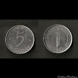 5 Centimes Épi 1962