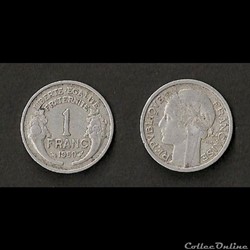 1 Franc Morlon Alu 1950