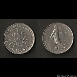 1 Franc Semeuse 1966
