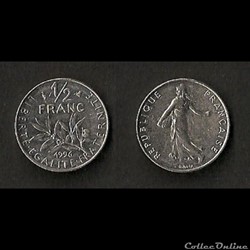 1/2 Franc Semeuse 1996