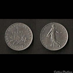 1 Franc Semeuse 1978