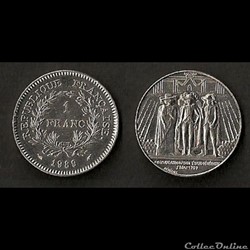 1 Franc Etats Généraux 1989