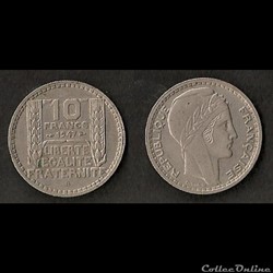 10 Francs Turin 1947 B