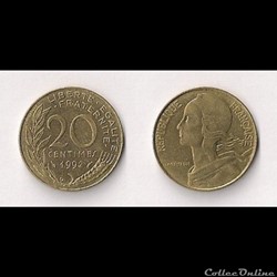 20 Cts Marianne 1992