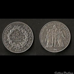 5 Francs Hercule de Dupré 1996
