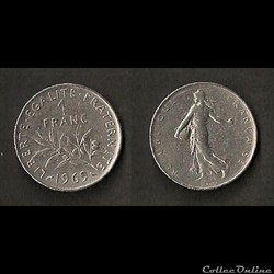 1 Franc Semeuse 1969