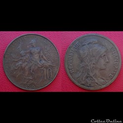 10 Cts Daniel-Dupuis 1916 étoile
