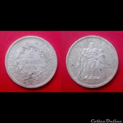 5 Francs Hercule 1873 A