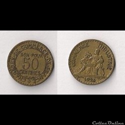 50 Cts Chambres de Commerce 1924