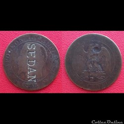 5 Cts Napoléon III Contremarquée "SEDAN"