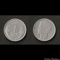 1 Franc Morlon Alu 1950 B