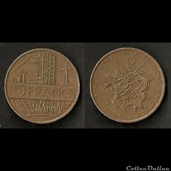 10 Francs Mathieu 1976 (Tranche B)