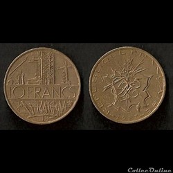 10 Francs Mathieu 1987 (Tranche A)