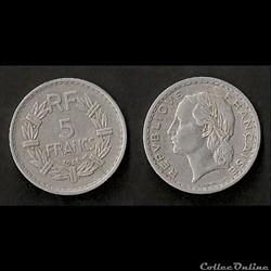 5 Francs Lavrillier 1945
