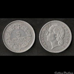 5 Francs Lavrillier 1947 B