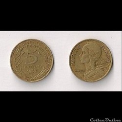 5 Cts Marianne 1968
