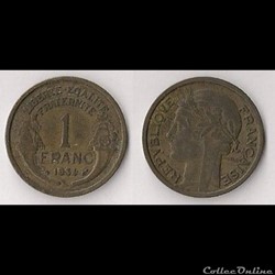 1 Franc Morlon Bronze/Alu 1934