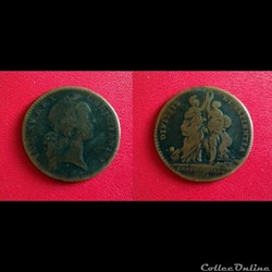 Jeton Louis XV "DIVITIIS ET SAPIENTIA" CH.AUX.DENIERS.1744