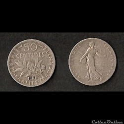 50 Cts Semeuse (Argent) 1908