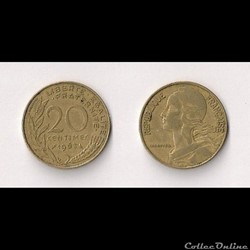 20 Cts Marianne 1963