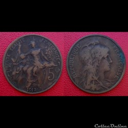 5 Cts Daniel-Dupuis 1913