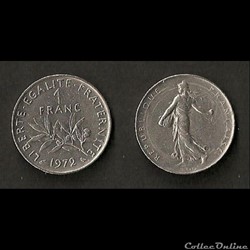 1 Franc Semeuse 1972