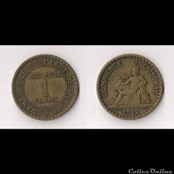 1 Franc Chambres de Commerce 1922