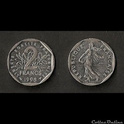 2 Francs Semeuse 1998