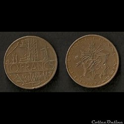 10 Francs Mathieu 1976 (Tranche A)