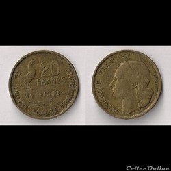 20 Francs G.Guiraud 1953 B