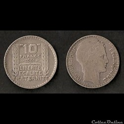 10 Francs Turin (Argent) 1931